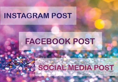 I will create 10 professional Facebook Post or Instagram Post or Social Media Post for you.