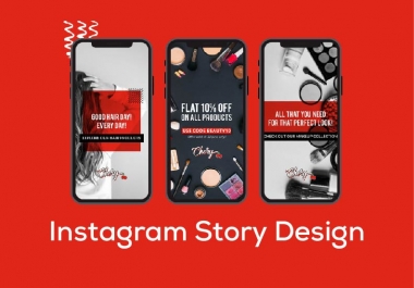 I will design 10 stunning Instagram story design