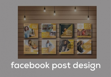 I will design 10 stunning facebook post design