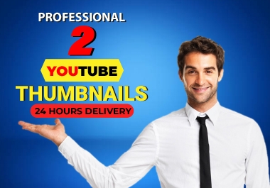 I will design professional youtube thumbnails