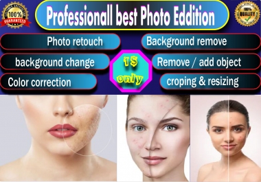 I will do 5 Photo retouching and Professionally  photo edit within 12 hours