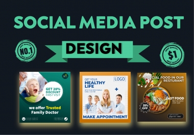 I will Design amazing social media post for you