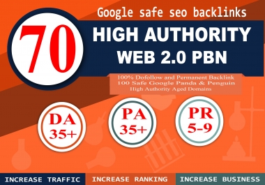 GET 70 powerfull PBN Backlink homepage web 2.0 with HIGH DA/PA/CF/TF WITH UNIQUE WEBSITE
