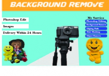 I will do background removal and transph
