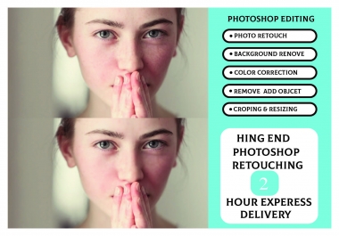 I will do professional photoshop photo retouch and edit