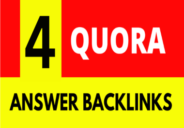 GET 4 High Quality Quora Answer To Promote Your Business