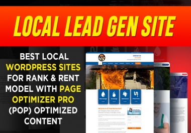 Done For You Lead Gen Site With Content And Logo