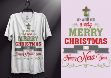 I will design custom modern typography T Shirt