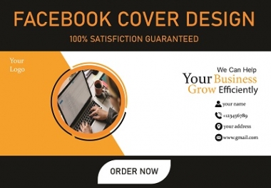 I will design unique 1 facebook cover photo or any social media cover photo