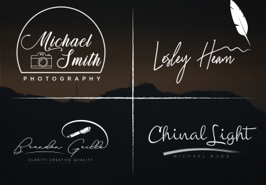 I will do professional signature logo and luxury elegant feminine logo