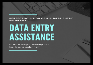 Data entry assistance provides with all the data entry solutions you need