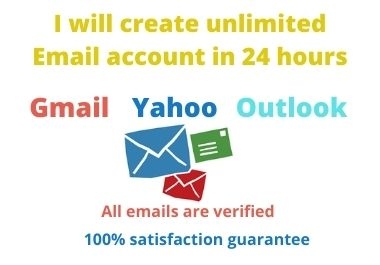 I will create unlimited Email account in 24 hours