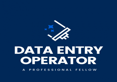 DATA-ENTRY OPERATOR with high level of efficiency and accuracy for you.