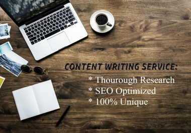 I will Write Plagiarism Free,  SEO optimized content for you upto 3000 words