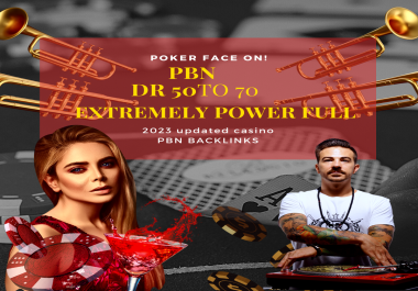 Rank With High Quality 100 PBN Backlinks DR 50 PLUS Casino Gambling Poker High DA Website