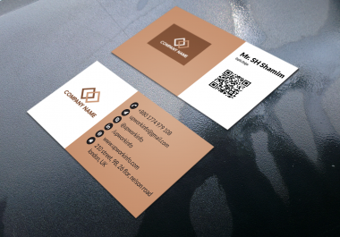 I will create minimal business card design,  luxury business card design just 1