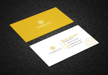 I will do professional unique and modern business card design
