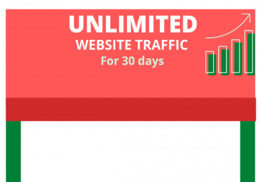 Unlimited Real Website Traffic For 30 Days