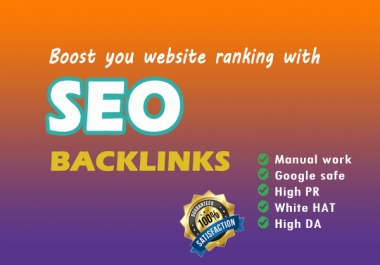 Rank Your Site Today Special High Quality Back links For Off Page SEO Buy Now
