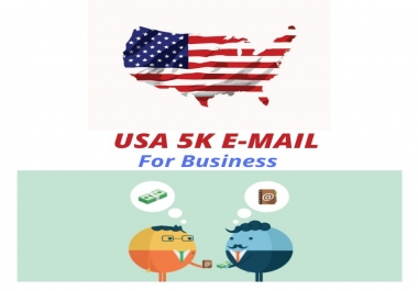 USA 5K E-mail for Marketing only for your Business