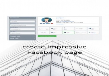 I will Create a impressive Facebook, Twitter, Instragram, Linkdin,  Business page.