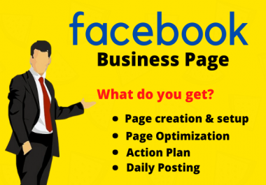 I will create and manage your Facebook business page or Instagram page