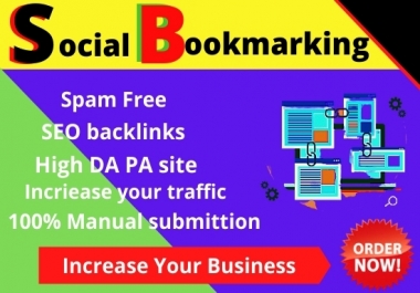 Provide 50 social bookmarks backlinks SEO backlinks on Bookmarking sites