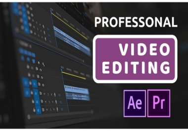 I will do professional and quality video editing