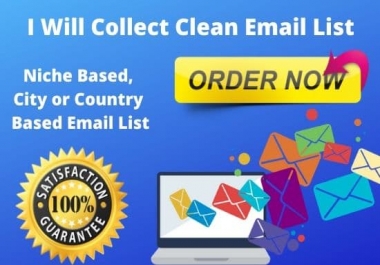I will give a valid and organic USA business email list