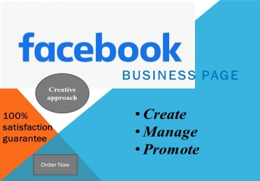 I will create,  manage,  and optimize your facebook business page