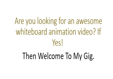 I Will Create a Whiteboard Animation Video for Your Business