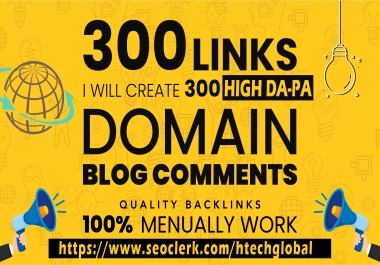 i will create 300 backlinks High DA PA with safe 2020 algorithm update from Google
