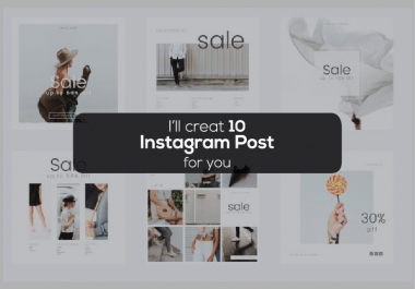 I will create Eye-catching Instagram post design for you in 24 hours