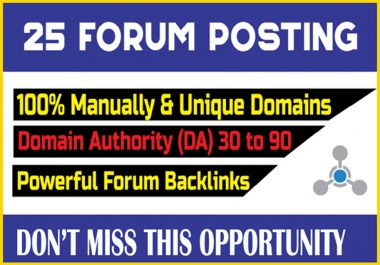 I will do increase your organic traffic by forum post backlinks