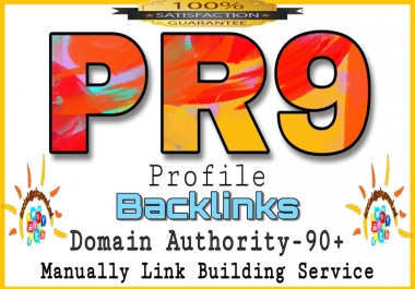 Create 25+ DOFOLLOW PR1-PR9 & DA90+ highly authorized profile Backlinks and 10 edu backlinks