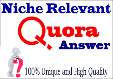 Get targeted traffic with 50 HQ Quora Answers