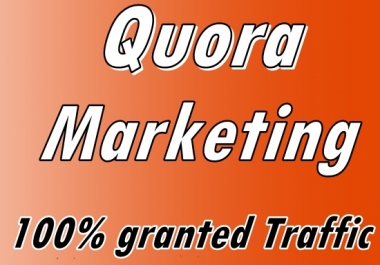 I Provide 10 High Quality Quora Answer With Guaranteed Traffic
