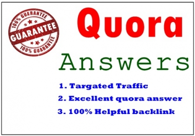 Give you 20 Quora Answer for getting Great traffic