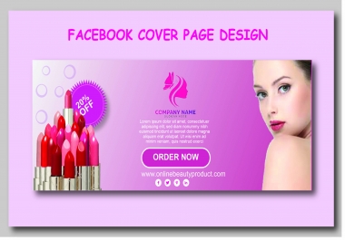 I will create professional facebook cover page design