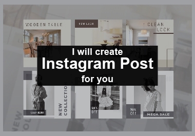 I will create 10 eye catching Instagram post for you