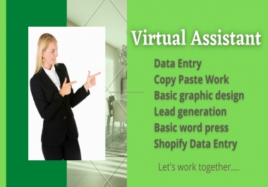 I will be your virtual assistant in all your business needs