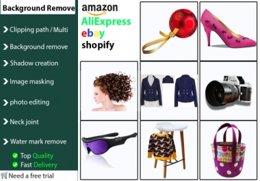 I will do 10 photoshop edits,  remove background,  face swap,  image resize professionally