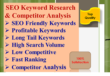 Profitable SEO Keyword Research and Competitor Analysis to rank your site
