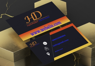 I will create minimal unique luxury business card design