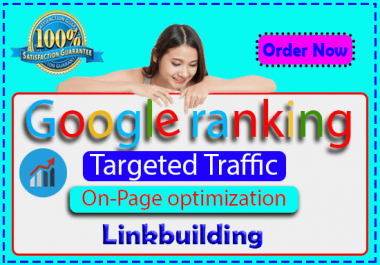 I will Offer you guaranteed Google 1st-page ranking with best linkbuilding service