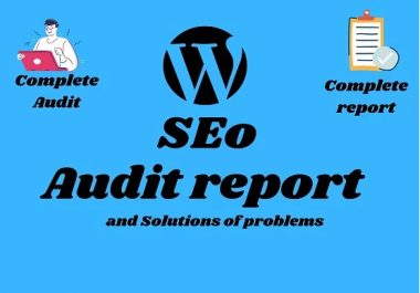 I will provide advance SEO audit report