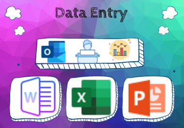 All kinds of Data Entry Jobs done by Professional Office Expert