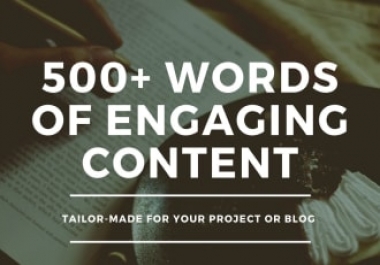 I will be your SEO website content writer,  article and blog writer for 500 words
