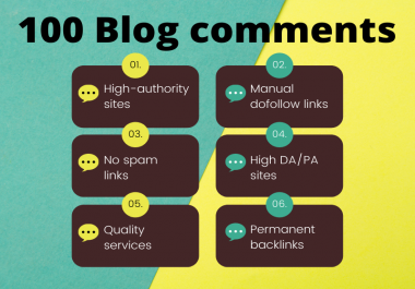 Boost seo ranking with 50 high authority blog comments manual backlinks service