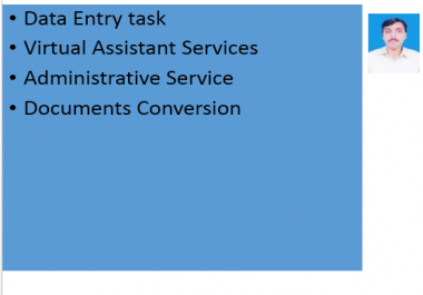 Data Entry,  Virtual Assistant,  Administrative Services